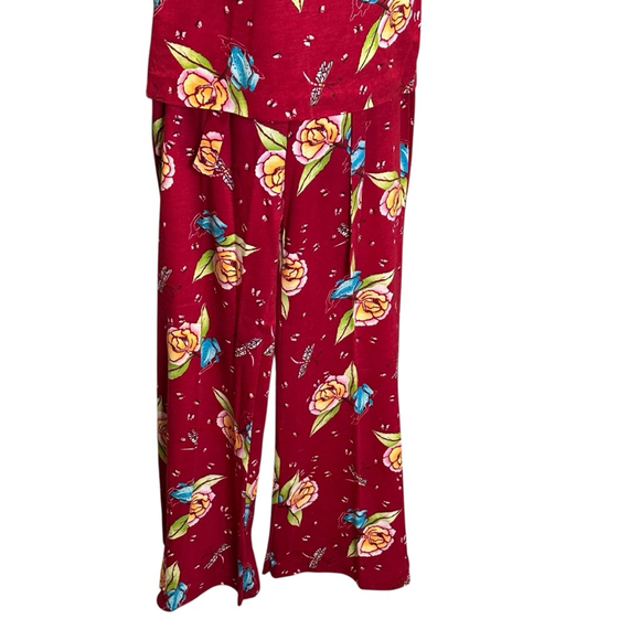 Vtg 1970s Botanical 3-Piece Set • Floral Bell Bottoms + Jacket • Nature Print - Picture 3 of 9